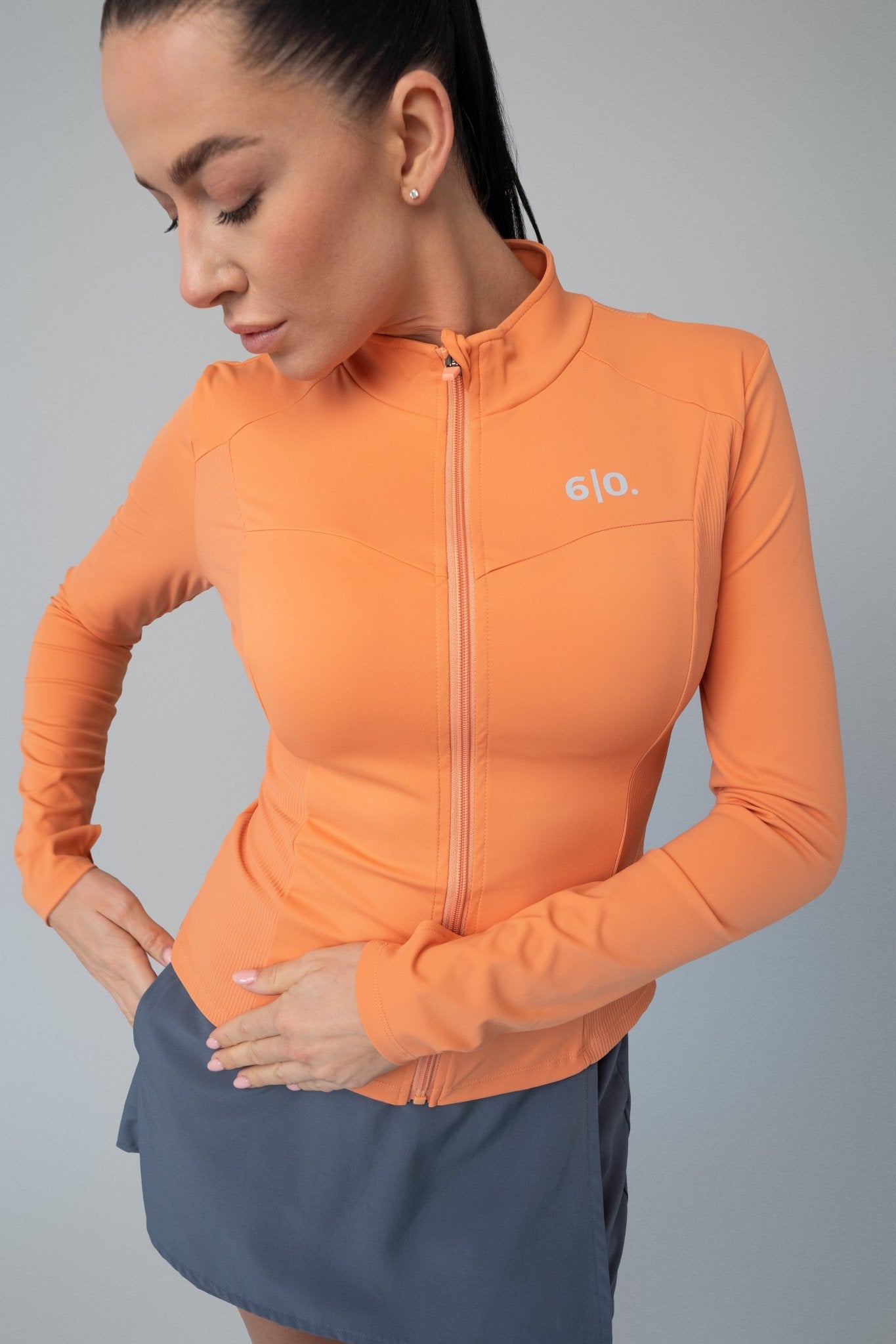 Black soft material jacket - Six Zero padel