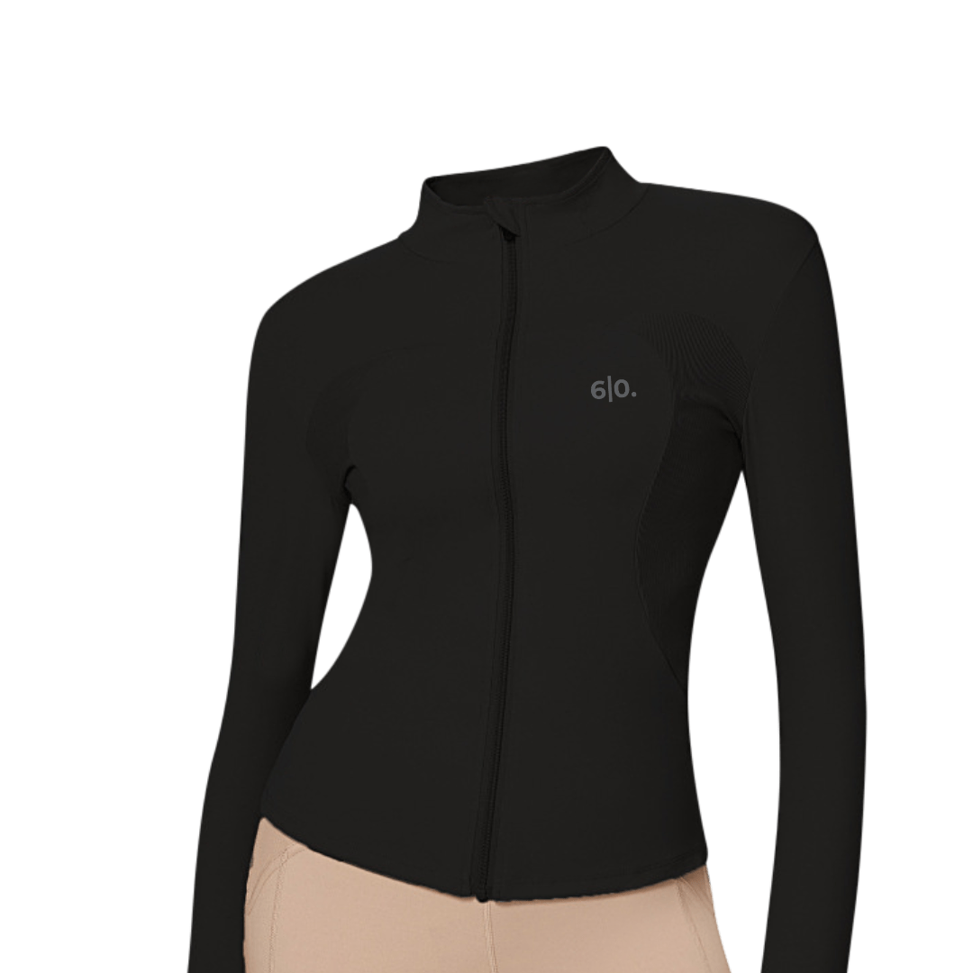 Black soft material jacket - Six Zero padel