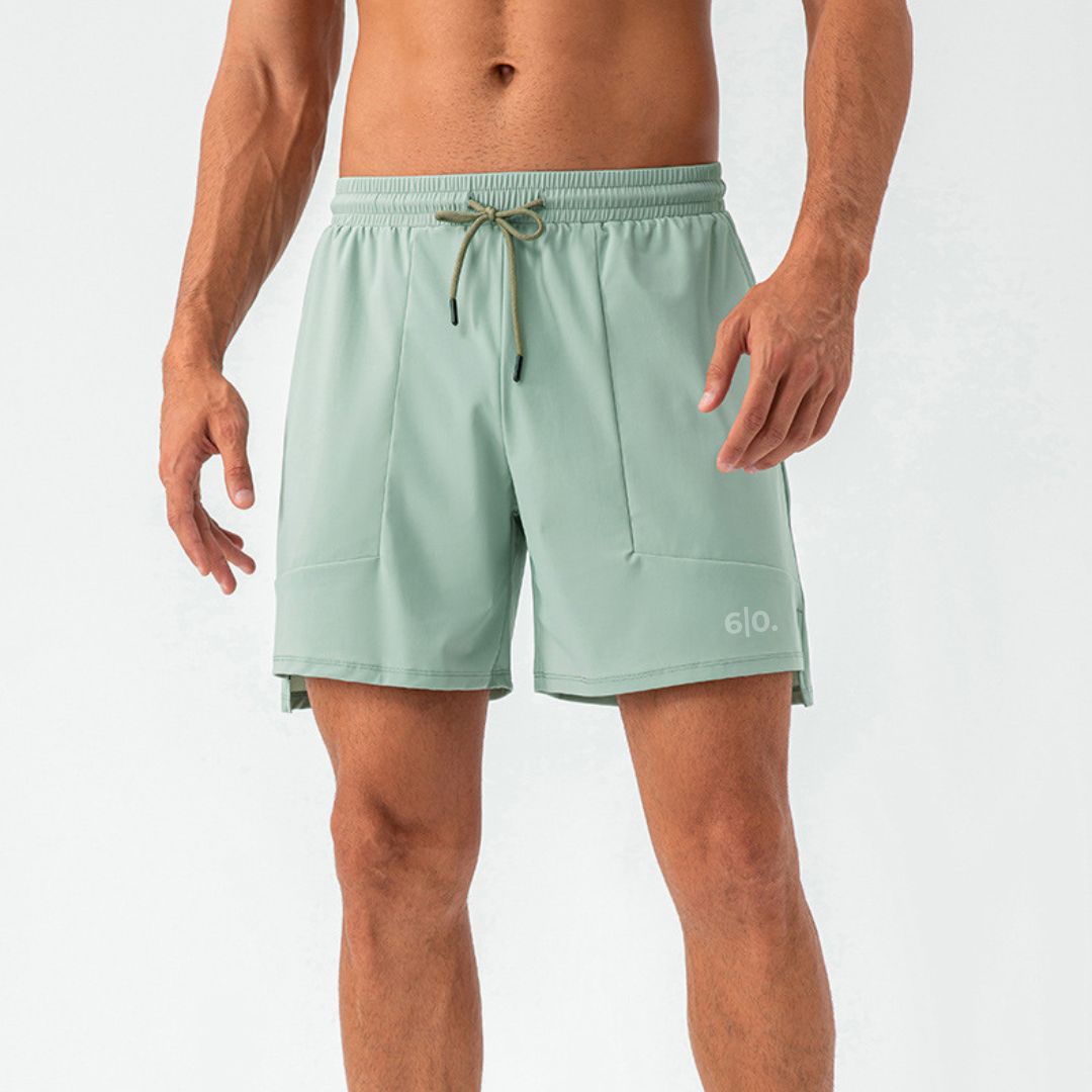 Blue light material padel shorts for men - Six Zero padel