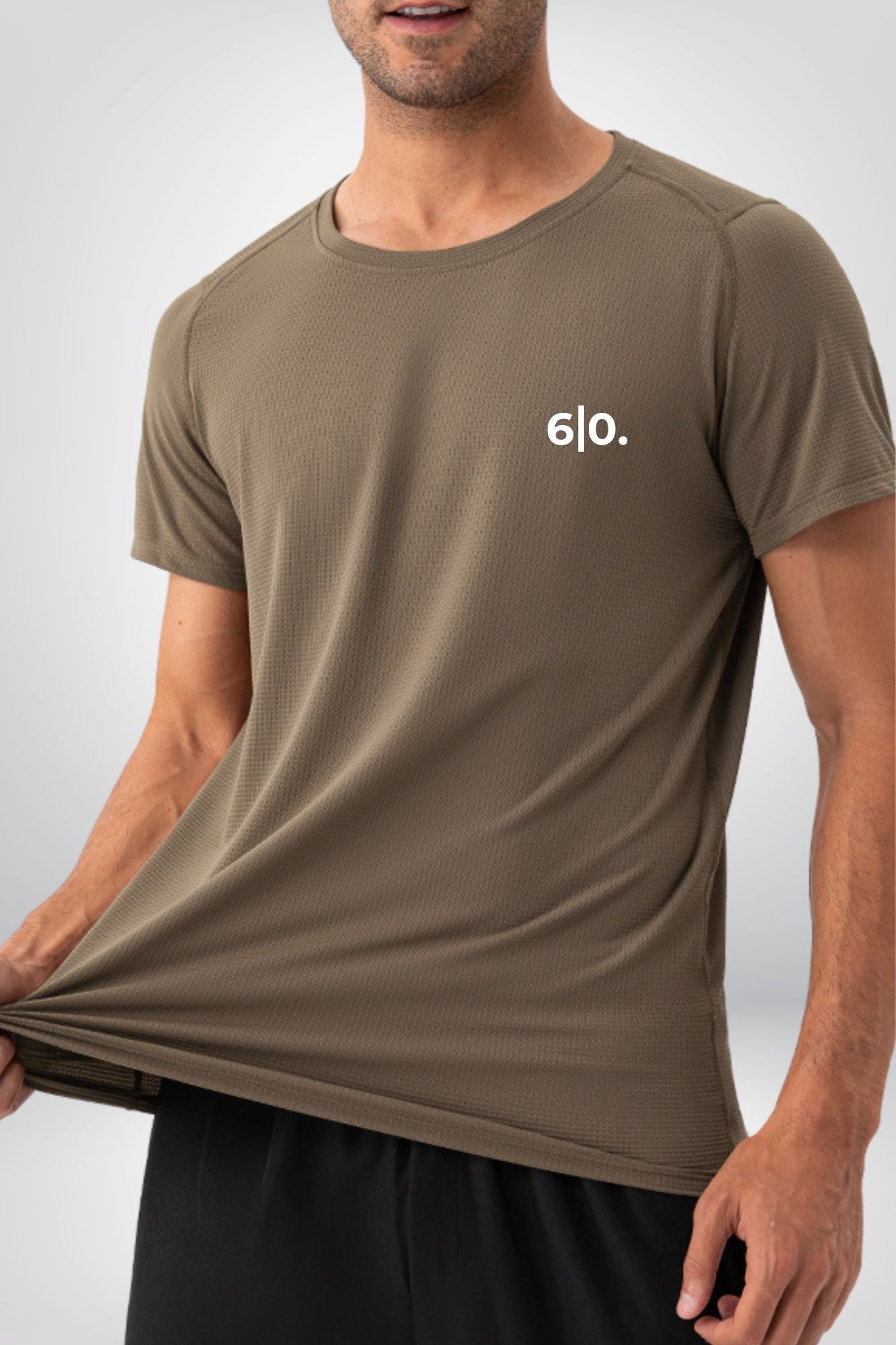 MELO brown padel t-shirts for men - Six Zero padel