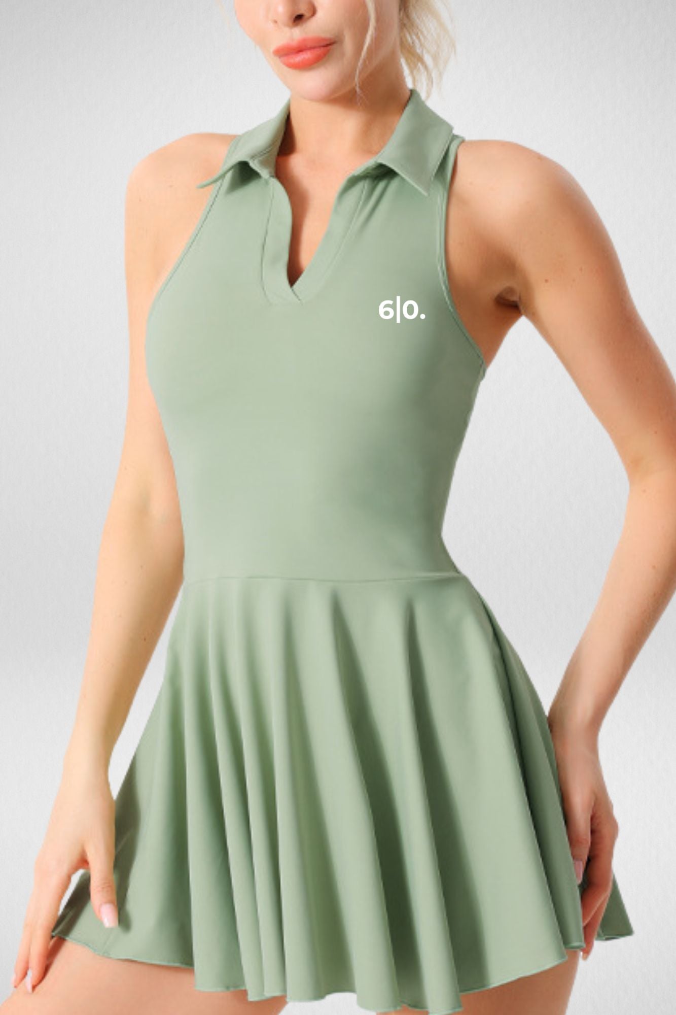 PLESO white padel dress - Six Zero padel