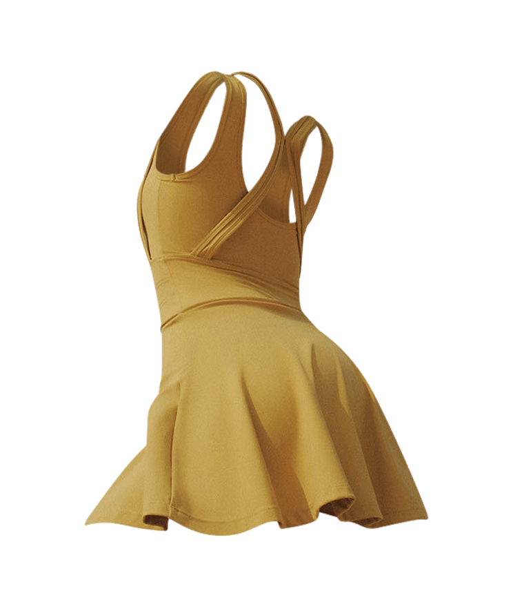 Yellow stylish padel dress - Six Zero padel