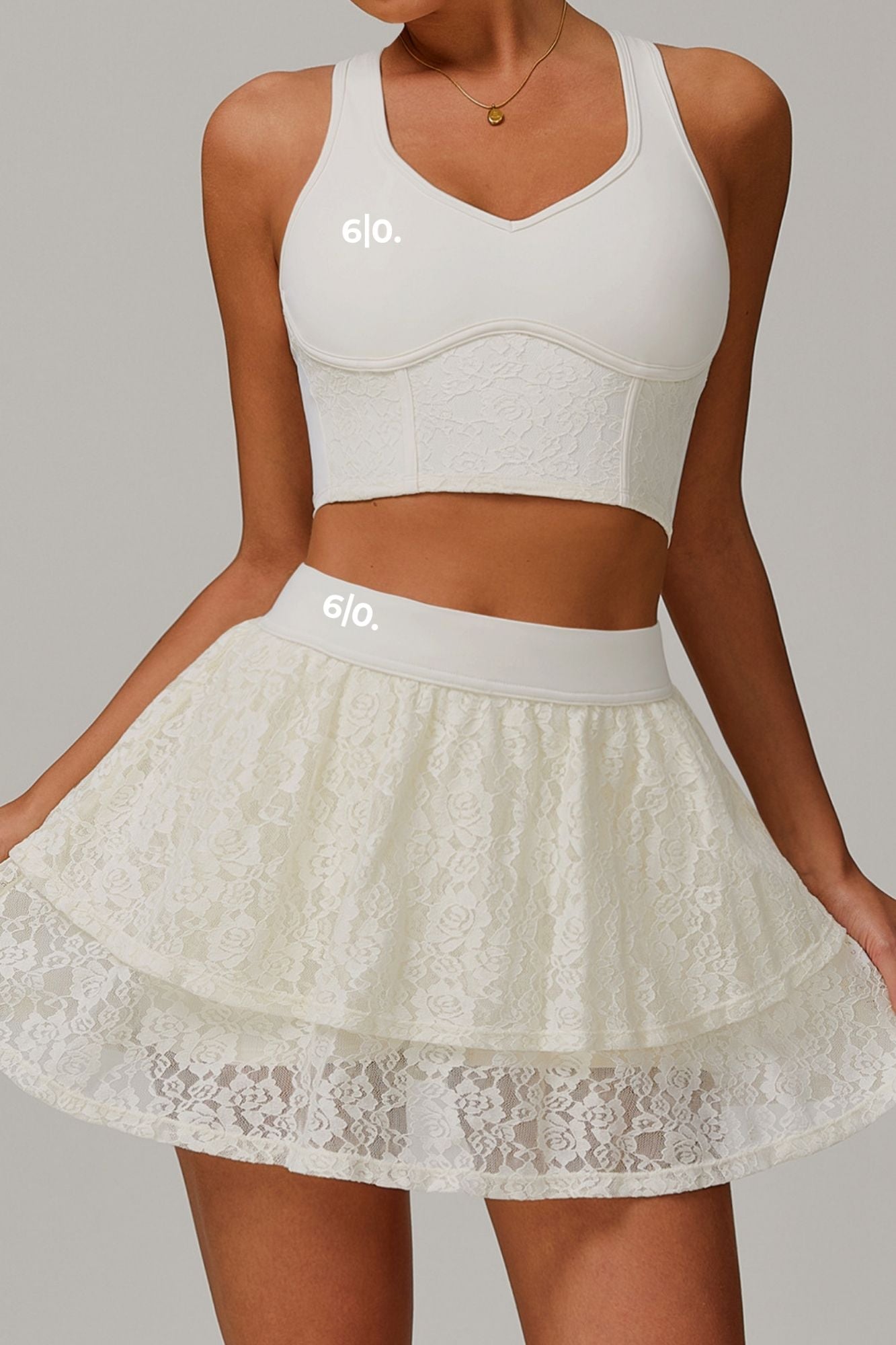 ELA padel bra top and skirt set My Store