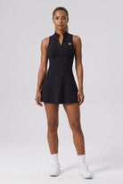 ALBA high neck padel dress Black