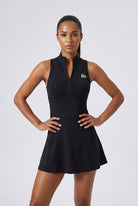 ALBA high neck padel dress Black
