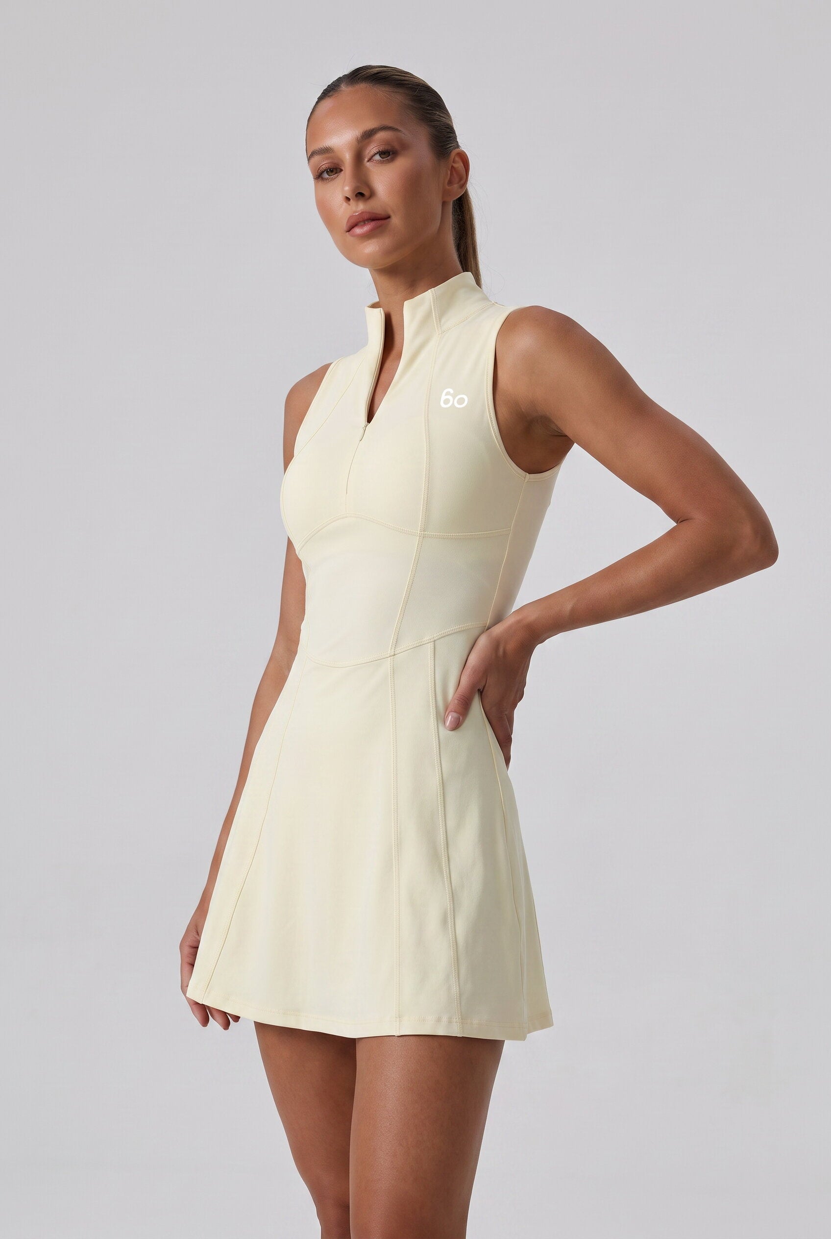 ALBA high neck padel dress Ivory
