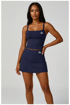 KAIA strap top & skirt set Navy