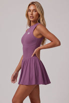 MOA high neck padel dress – Purple