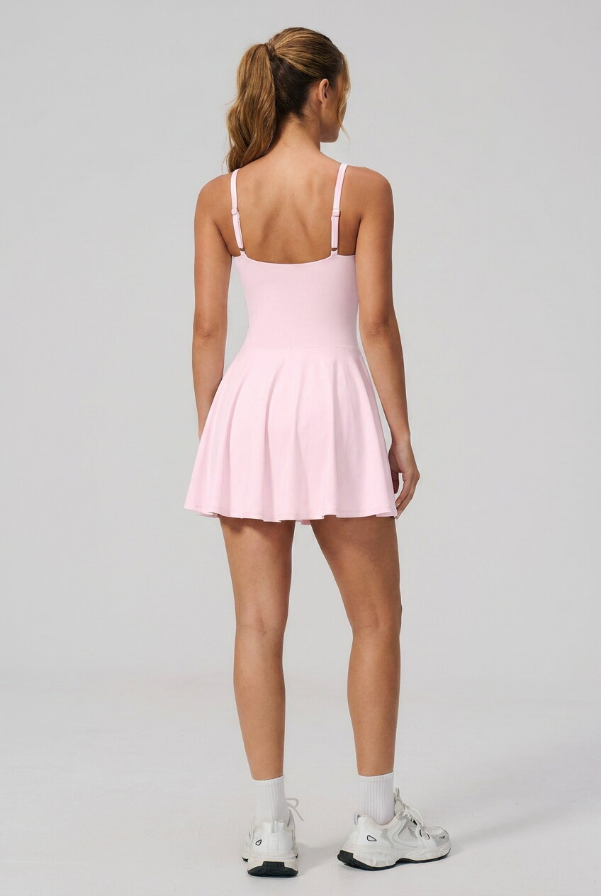 NAIA strap back padel dress Light pink