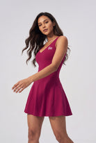 NAIA strap back padel dress Magenta