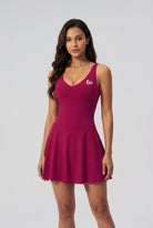 NAIA strap back padel dress Magenta