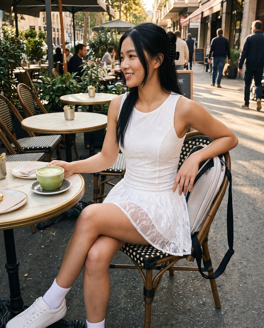 ALICE lace padel dress – everyday look