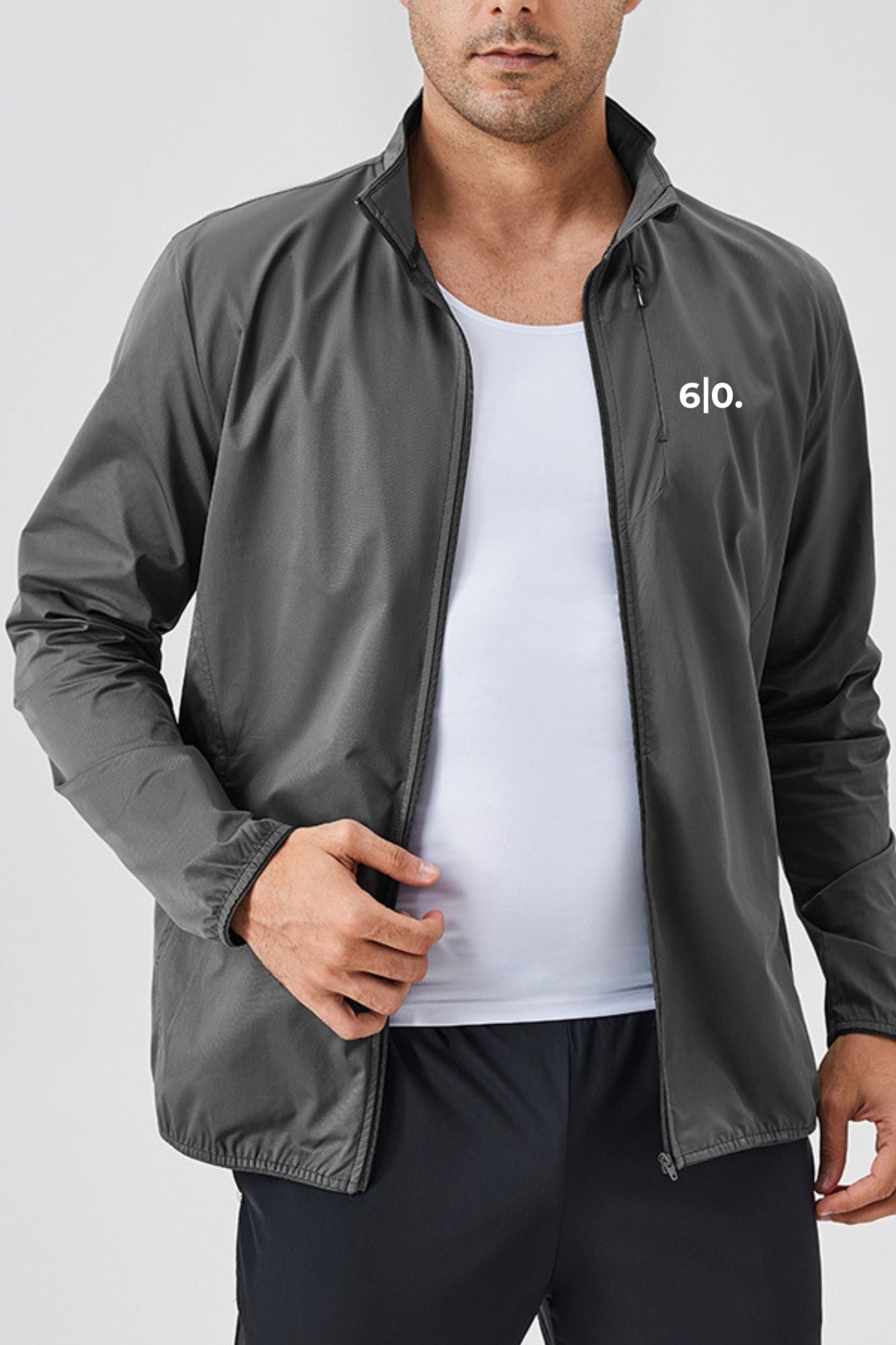 ARTUM grey jacket for men - Six Zero padel