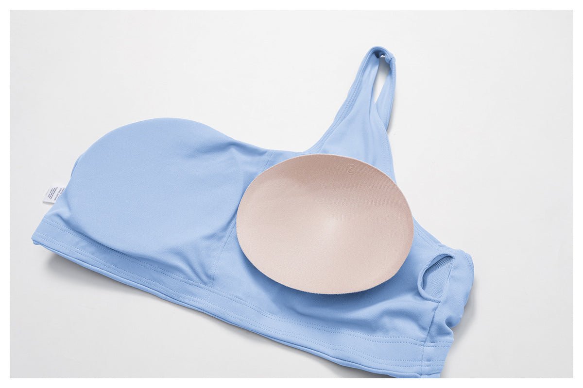 AYA one shoulder bra top and skirt set (with flower) - Six Zero padel