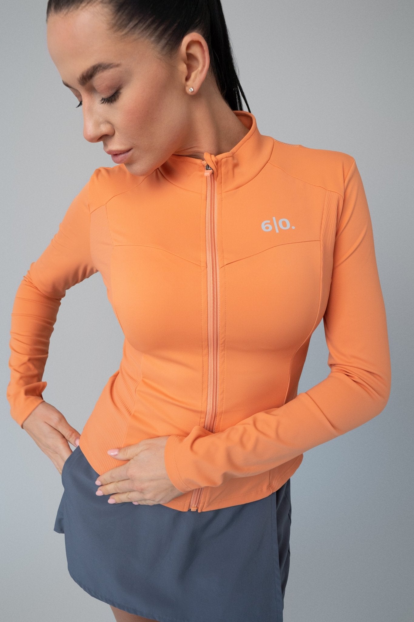 Beige soft material jacket - Six Zero padel