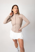 Beige soft material jacket - Six Zero padel