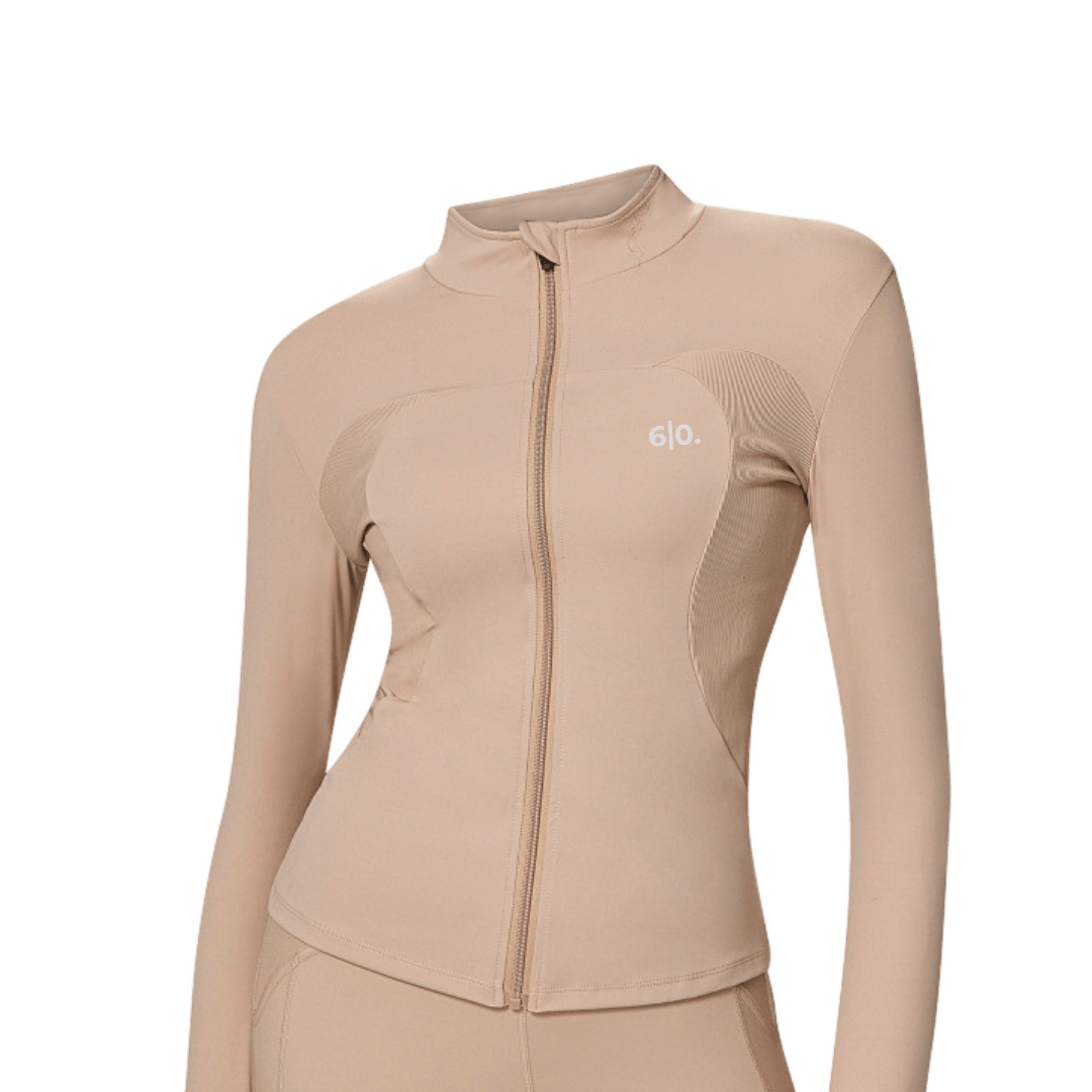 Beige soft material jacket - Six Zero padel