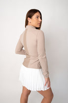 Beige soft material jacket - Six Zero padel
