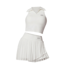 Black polo t-shirt & skirt set - Six Zero padel