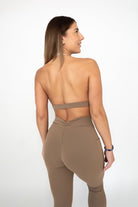 Black soft material leggings & bra set - Six Zero padel