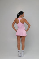 Black soft material top and skirt set - Six Zero padel