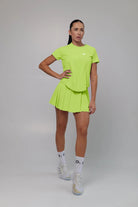 Black stretchy material shirt and skirt set (without bra) - Six Zero padel