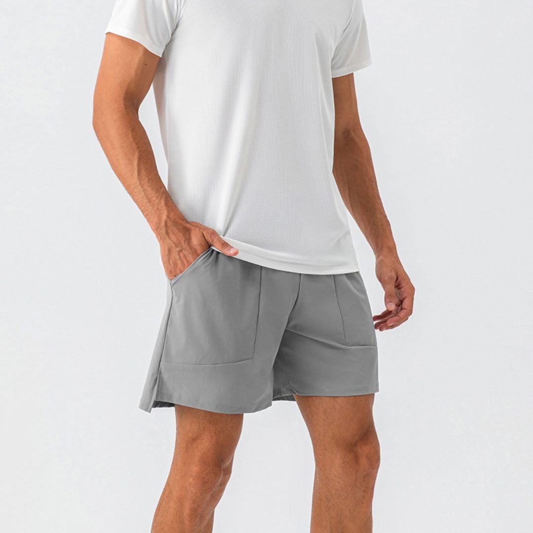 Blue light material padel shorts for men - Six Zero padel