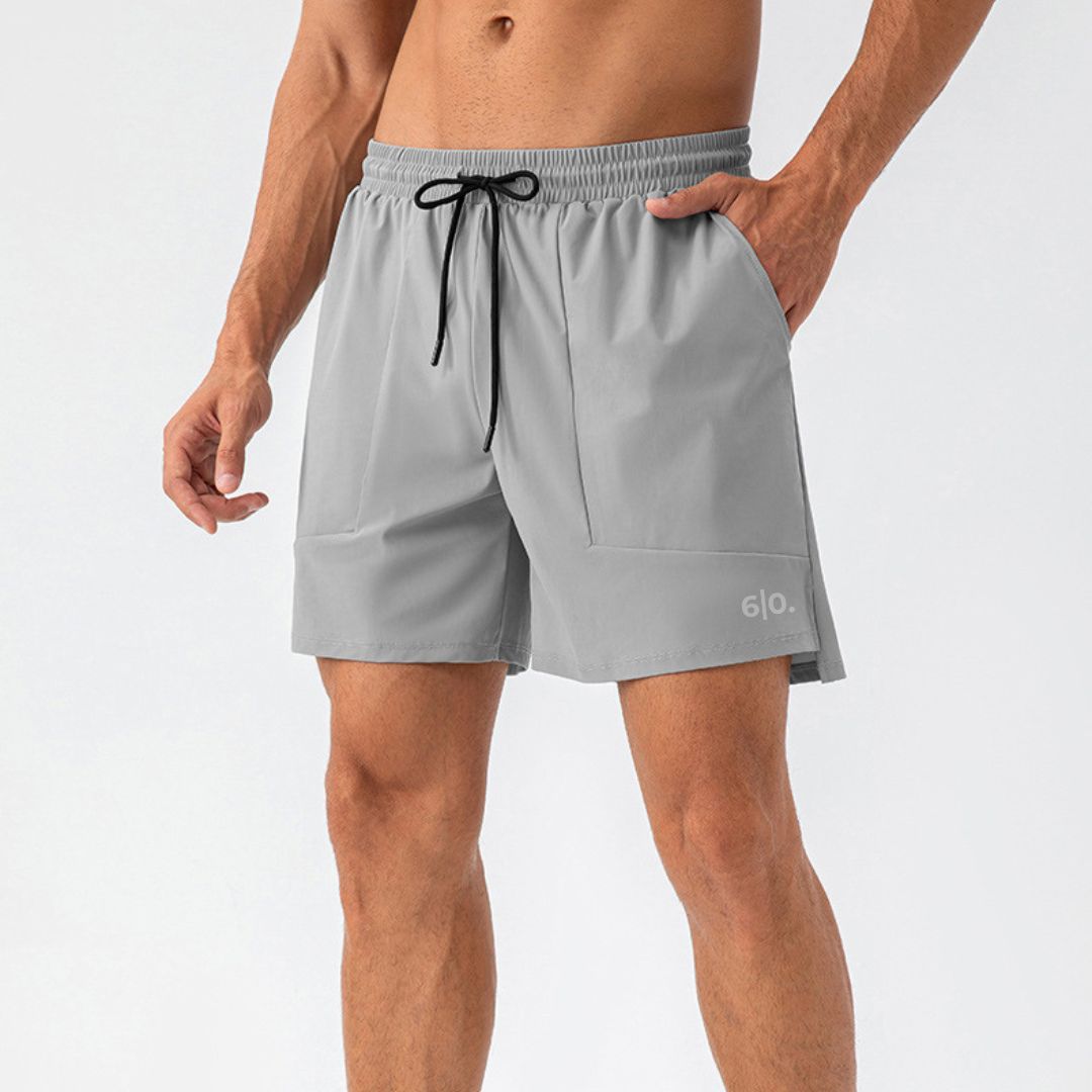 Blue light material padel shorts for men - Six Zero padel