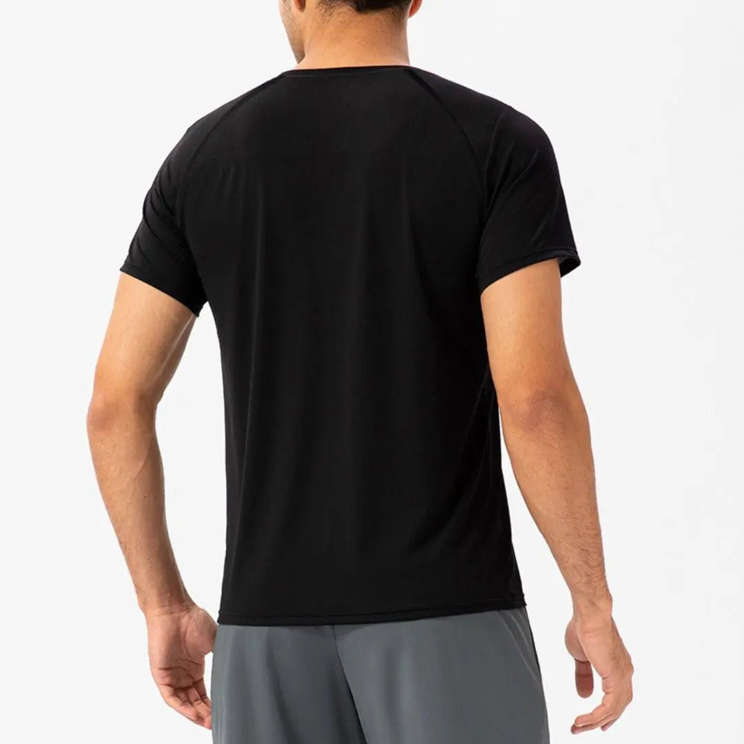 Blue light material short sleeve t-shirts for men - Six Zero padel