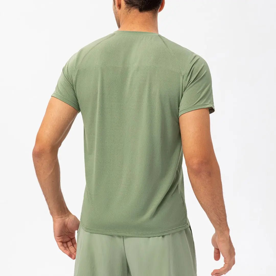 Blue light material short sleeve t-shirts for men - Six Zero padel