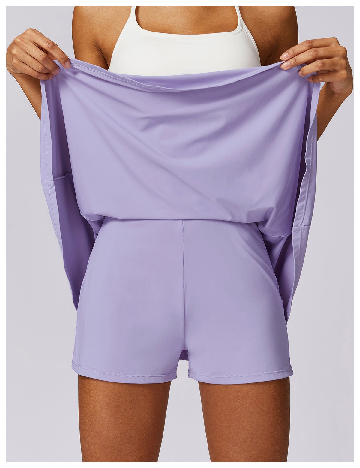 Blue long sleeves top & skirt set - Six Zero padel