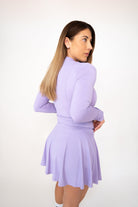 Blue long sleeves top & skirt set - Six Zero padel