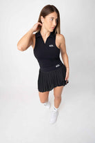 Blue polo t-shirt & skirt set - Six Zero padel
