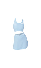 Blue Slimming design bra and skirt set - Six Zero padel