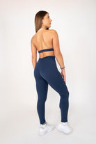 Brown soft material leggings & bra set - Six Zero padel