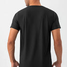 Burgundy blue quick dry material short sleeve t-shirts for men - Six Zero padel