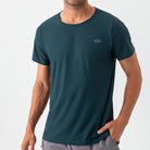 Burgundy blue quick dry material short sleeve t-shirts for men - Six Zero padel