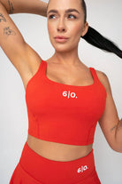 Dark brown Bra top & skirt set - Six Zero padel