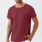 Dark green quick dry material t-shirts for men With print - Six Zero padel