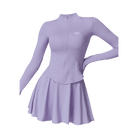 Dark grey long sleeves top & skirt set - Six Zero padel