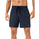 Green easy care material padel shorts for men - Six Zero padel