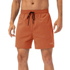 Green easy care material padel shorts for men - Six Zero padel