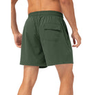 Green easy care material padel shorts for men - Six Zero padel