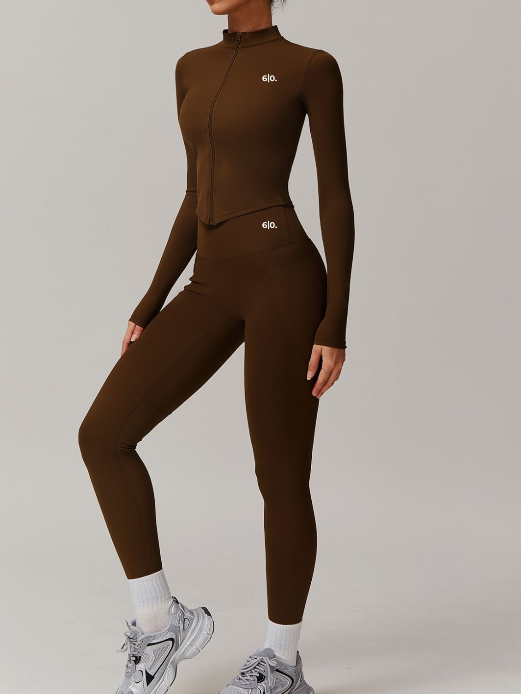 KIRA black jacket and tights set - Six Zero padel