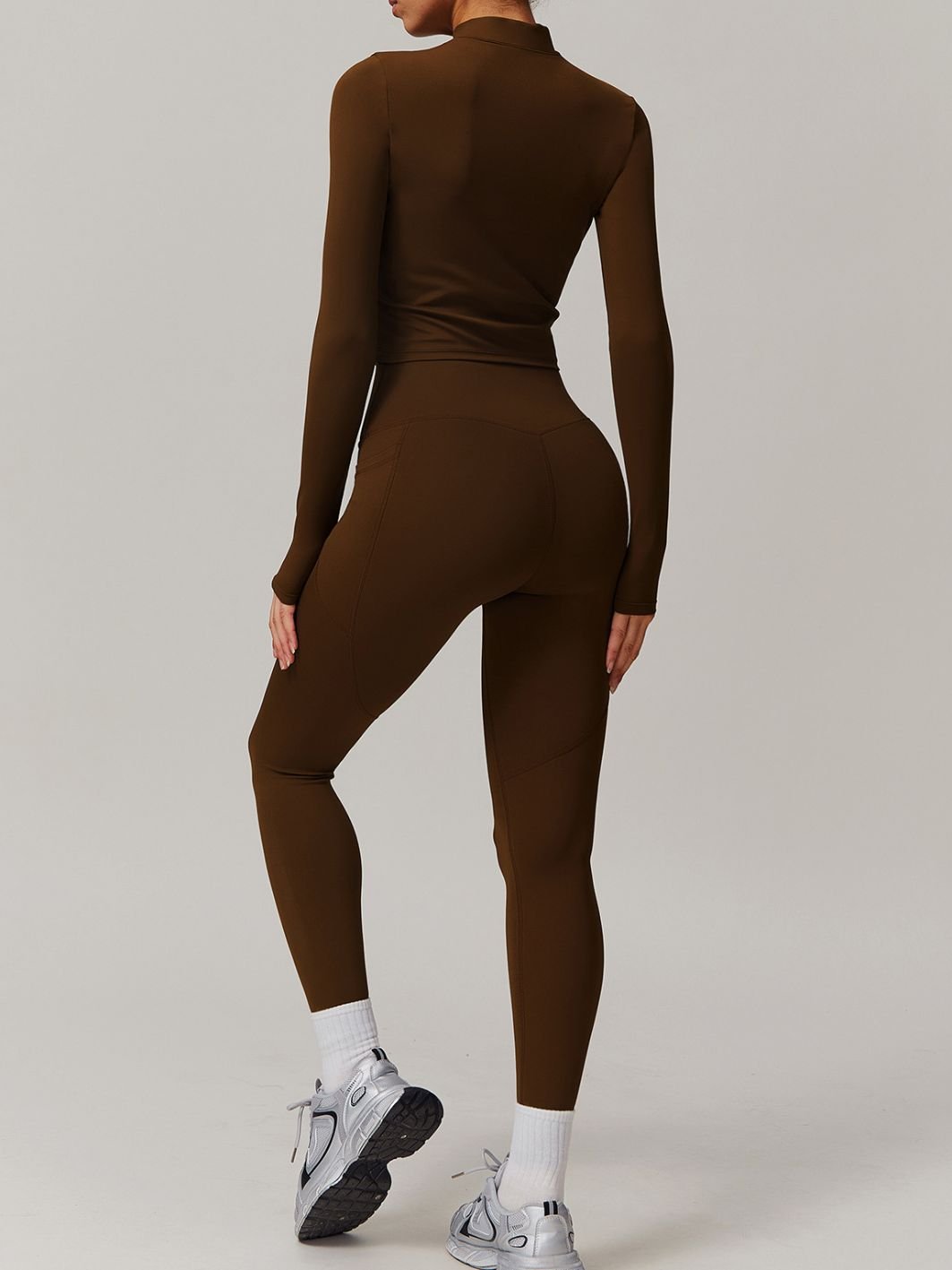 KIRA black jacket and tights set - Six Zero padel