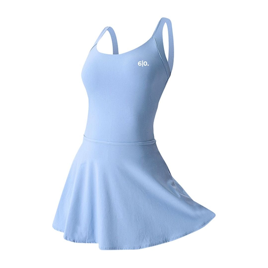 Light blue modern style padel dress - Six Zero padel