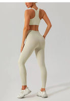 LINEA white tights and high neck top set - Six Zero padel