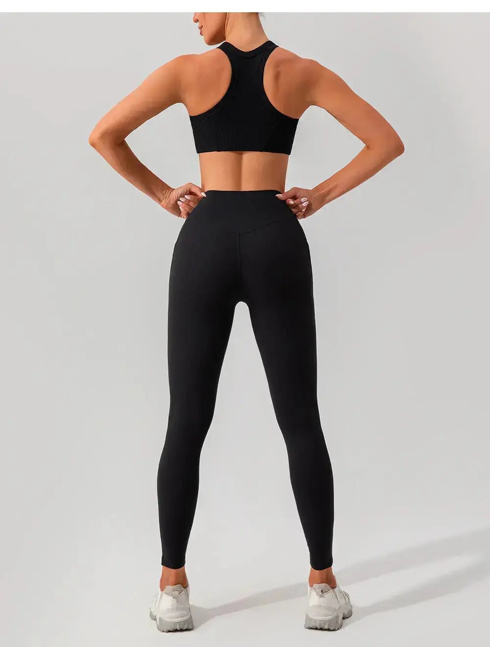 LINEA white tights and high neck top set - Six Zero padel