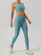LINEA white tights and high neck top set - Six Zero padel