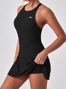 LIZA pink cross strap dress - Six Zero padel